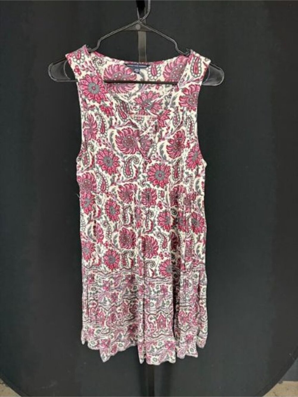 American Eagle Outfitters Pink and White Floral Mini Dress